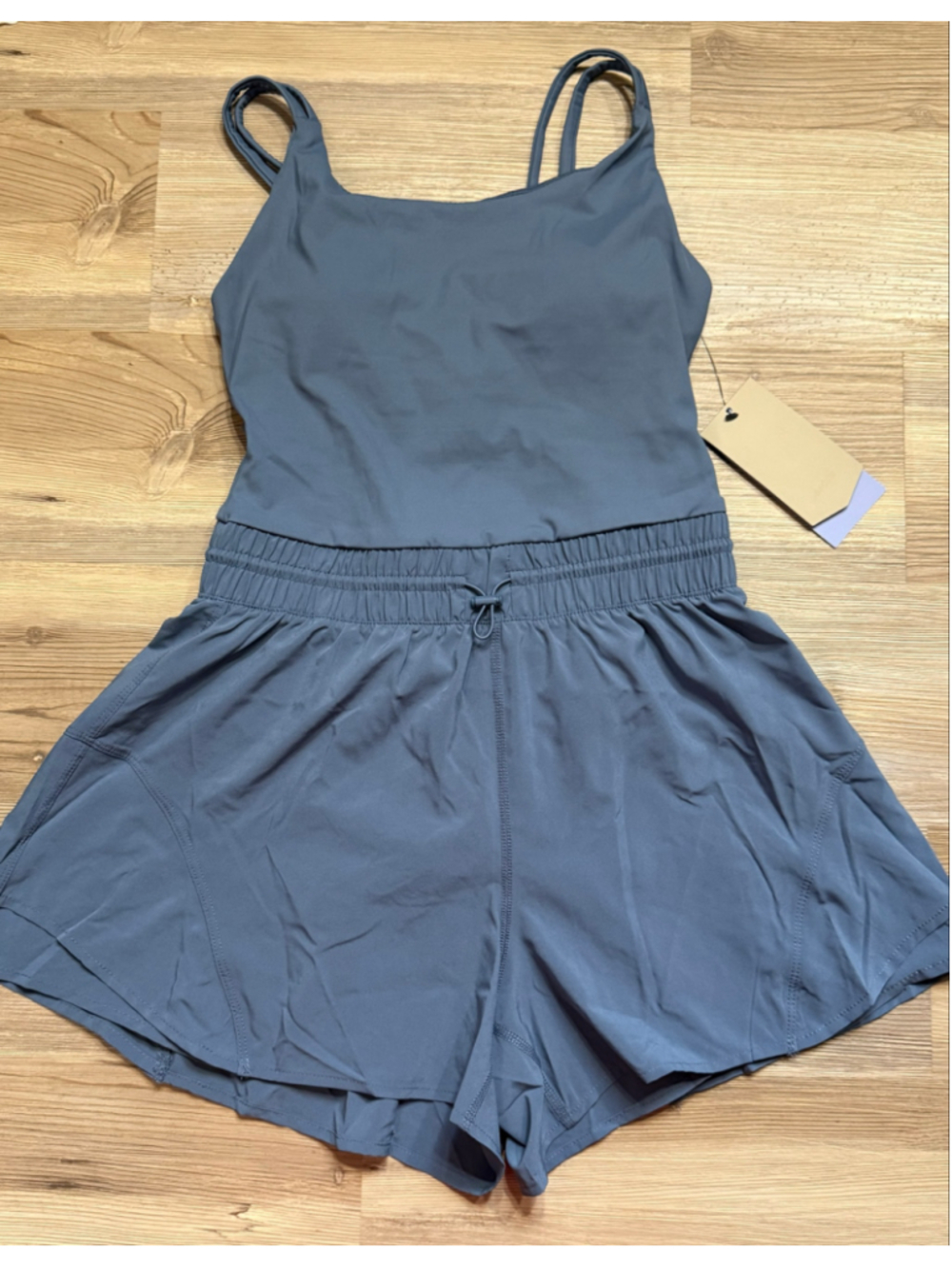 Women's Avia Blue Cinched Waist Romper XS